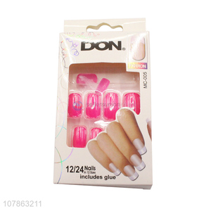 Good Quality Nail Beauty Artificial Fake Nails Coloured Nail Tips