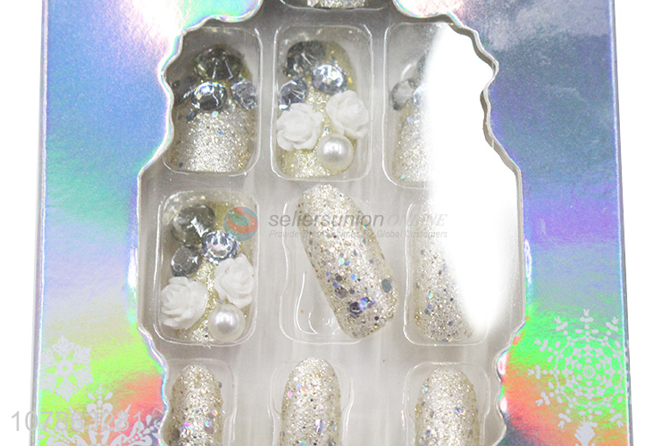 High Quality 3D Bride False Nails Artificial Nail Tips