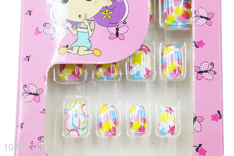 New Arrival Coloured Nail Tips Nail Beauty Fake Nails For Kids