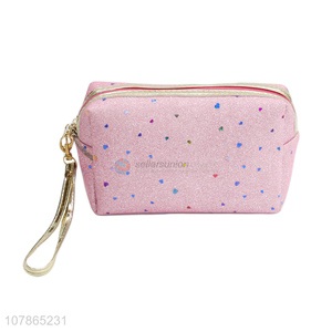 Low price pink portable travel makeup bag cosmetic bag wholesale