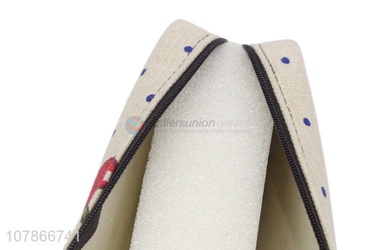 Popular products canvas school office stationery pencil bag wholesale