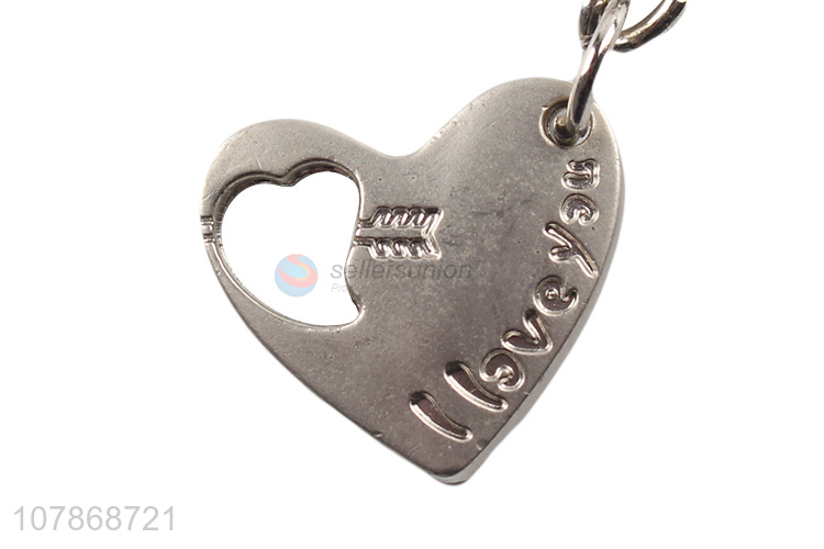 Best Price Heart Shape Alloy Keychain For Lovers