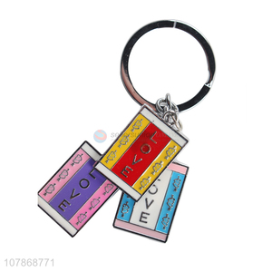 Good Sale Colorful Key Ring Couples Key Chain