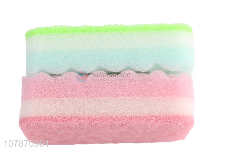 Wholesale multifunctional double-sided cleaning sponge scouring pad for kitchen