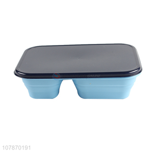 New arrival bpa free divided lunch box bento box with spoon and fork