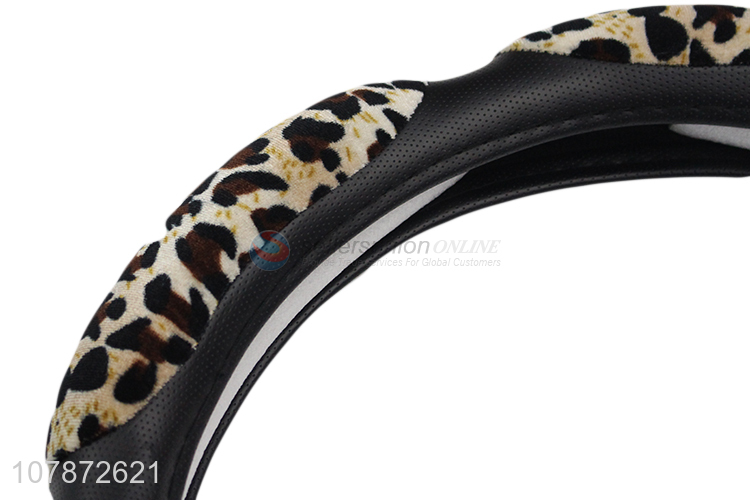 Wholesale Car Accessory Leopard Pattern Steering Wheel Cover