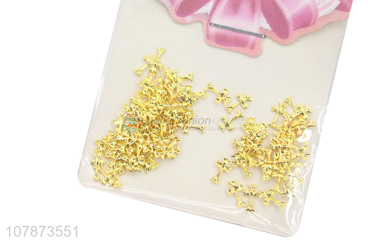 New Arrival Golden Mini Nail Art Decoration Metal Accessories