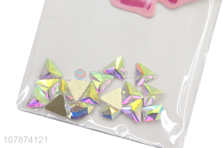 Low price wholesale solid geometric figure metal DIY nail art decoration