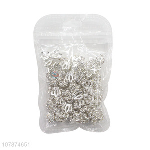 Low price silver Crown Nail Sticker Rhinestone Nail Art Jewelry