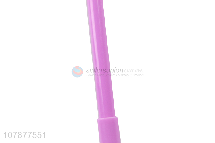 Yiwu wholesale purple cartoon plastic writing pen for student