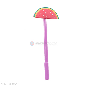 Good price purple cartoon three-dimensional watermelon plastic pen