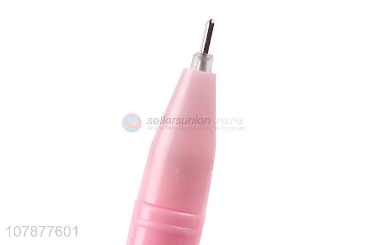 Good quality pink plastic pen creative football student writing pen