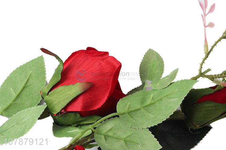 Good selling 3heads rose artificial flowers for gift box