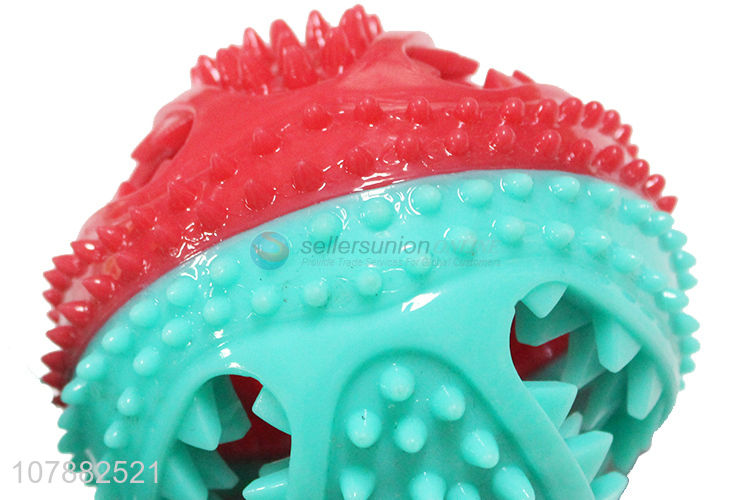 Pet Molar Chew Bite Ball Toy With Suction Cup Dog Toy