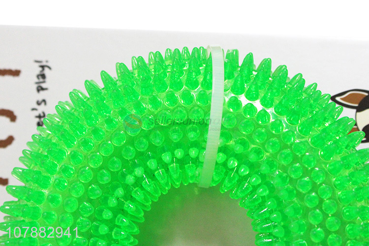 High Quality TPR Thorn Circle Dog Teeth Cleaning Pet Chew Toy