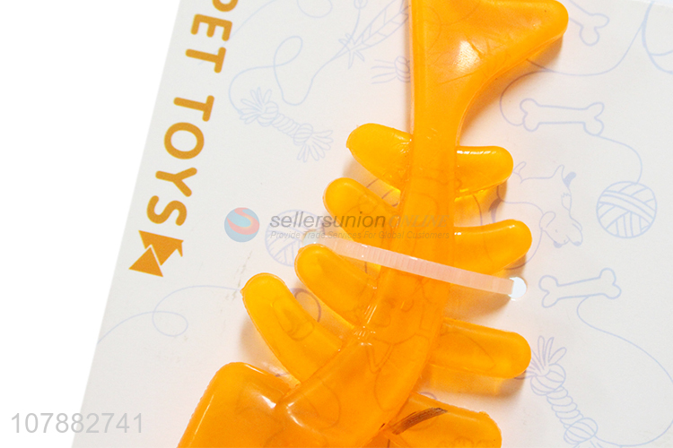 Best Sale TPR Fishbone Dog Chew Toy Interactive Pet Toy