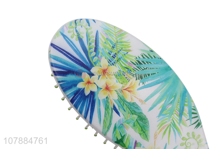 Factory direct sale floral printing paddle brush air cushion comb