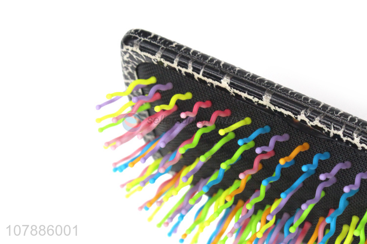 Promotional antibacterial crackle massge comb hairdressing tool