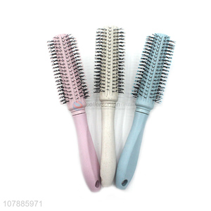 High quality colorful cylinder hairdressing comb bang comb