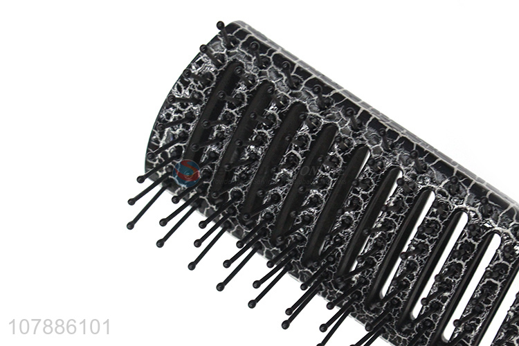 Wholesale novelty crackle pattern plastic hairdressing spareribs comb