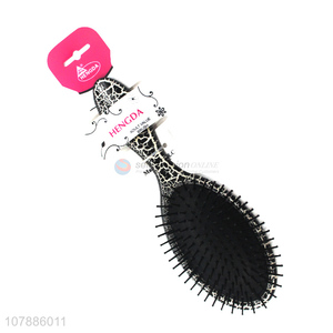 New arrival scalp paddle comb airbag crackle handle hair brush