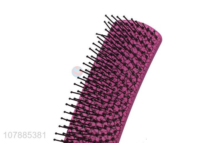 Good quality anti-knotting plastic comb with flexible bristle