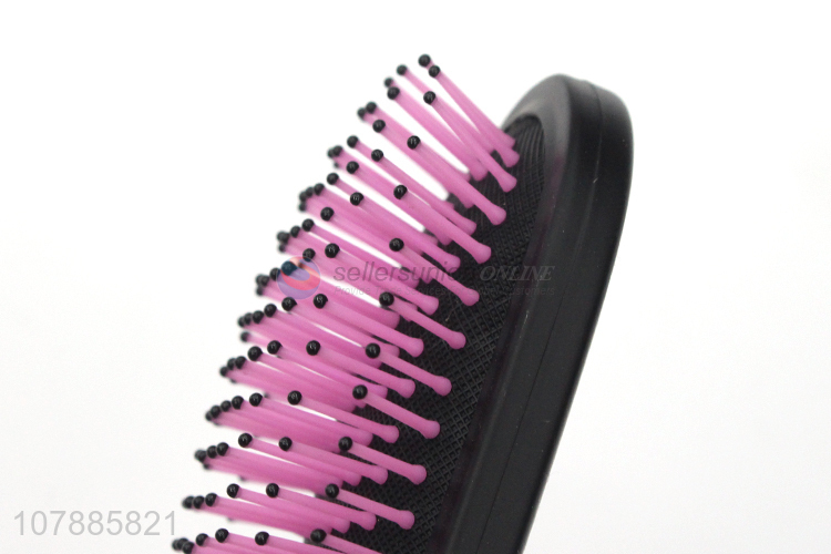 Custom logo plastic comb hairdressing tool brush wholesale