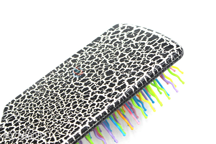 Promotional antibacterial crackle massge comb hairdressing tool