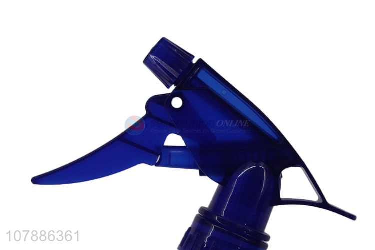 China export royal blue plastic spray can hand pressure spray bottle