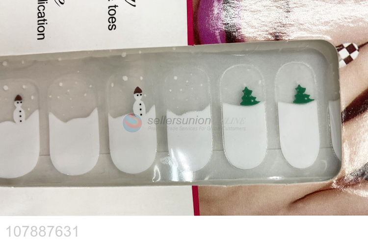 Good quality long lasting Christmas nail wraps nail art decoration