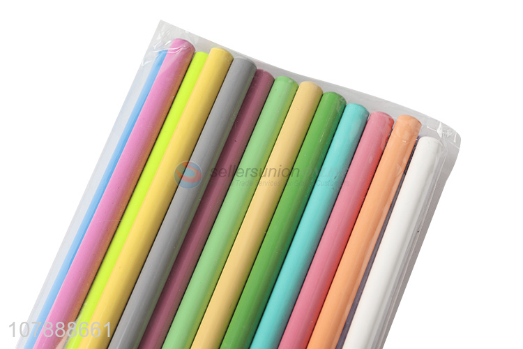 High quality 24 pieces macaron color wooden colored pencil  set