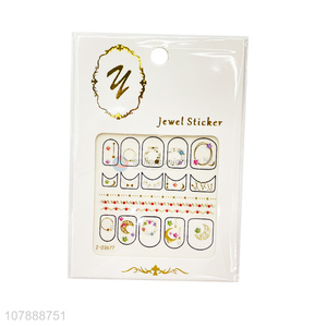 Hot Selling Nail Decoration Jewel Stickers Nail Decals