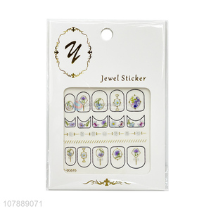 Classical Style Jewel Nail Sticker Ladies Nail Decoration Decals