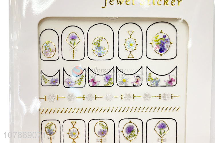 Classical Style Jewel Nail Sticker Ladies Nail Decoration Decals