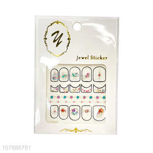 New Design Ladies Jewel Nail Sticker Custom Nail Supplies