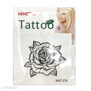 Promotional Beautiful Flower Pattern Non-Toxic Tattoo Stickers