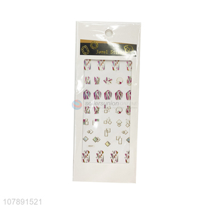 Factory wholesale multicolor creative paper decorative nail art stickers