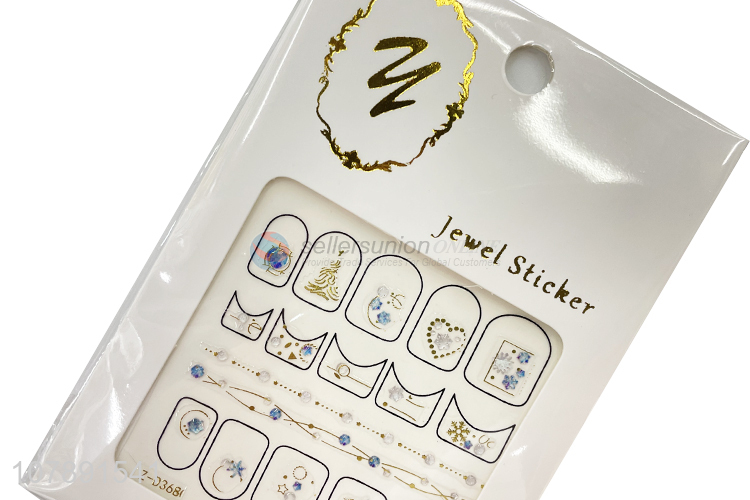 Hot selling blue all-inclusive small fresh paper nail art sticker set