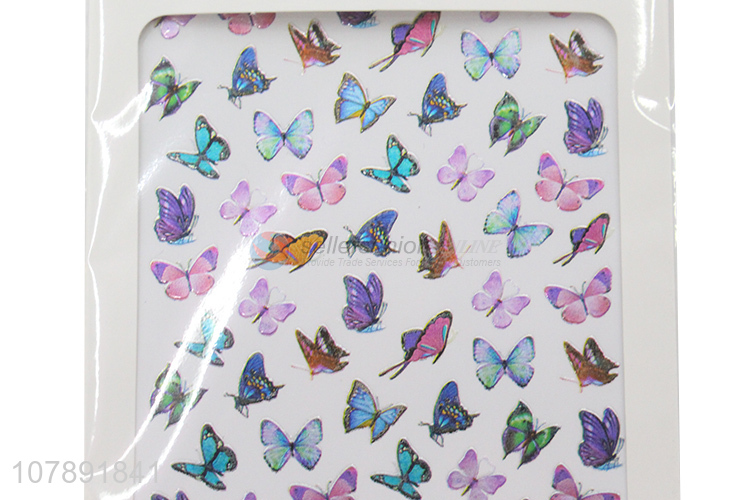 Hot selling butterfly shape nail art decoration nail stickers