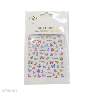 Popular products butterfly nail stickers with top quality