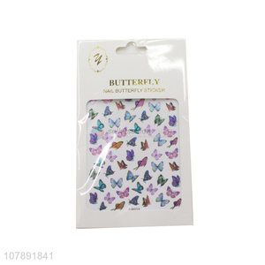 Hot selling butterfly shape nail art decoration nail stickers