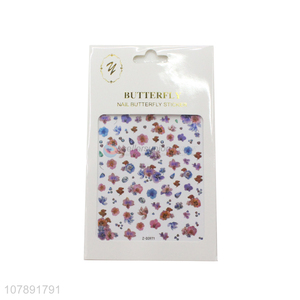 Good selling colourful flower shape nail art stickers