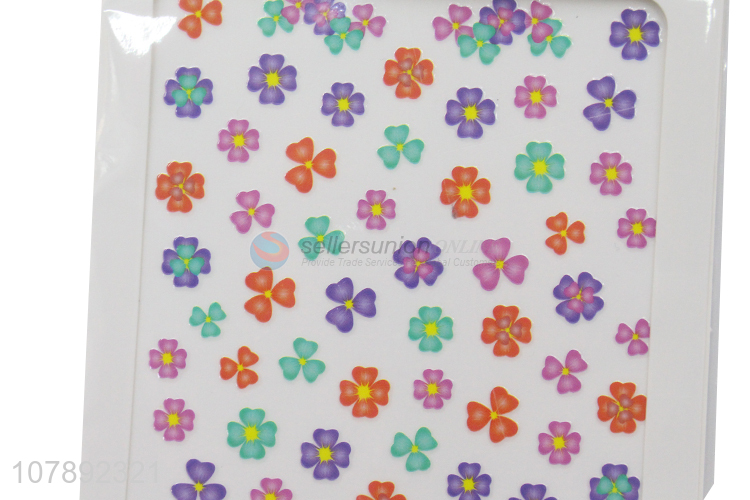 High quality colourful flower pattern nail art stickers for sale