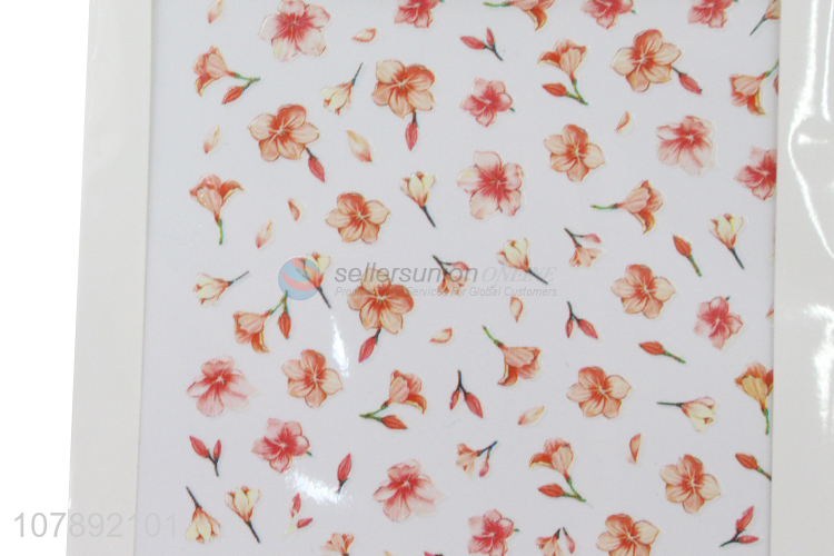 China wholesale flower pattern decoration nail art stickers