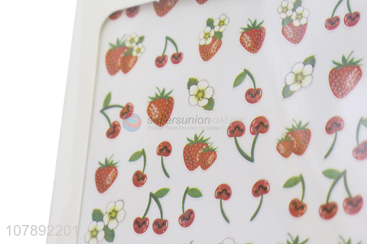 Factory supply fruit pattern women nail art stickers for decoration
