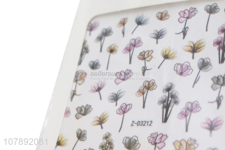 China sourcing decorative flower pattern nail art stickers