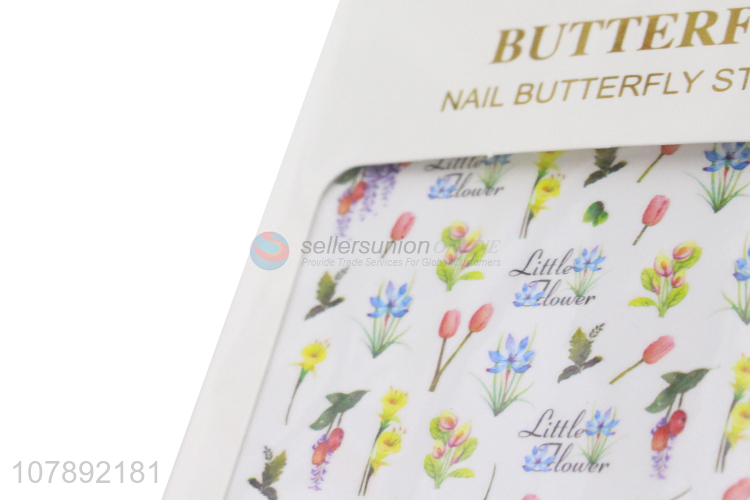 Top selling non-toxic women beauty nail art stickers wholesale