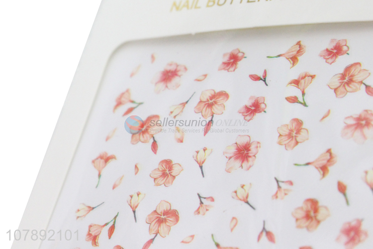 China wholesale flower pattern decoration nail art stickers