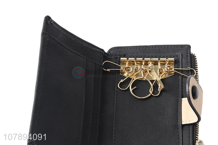 Hot selling black woman credit card holder bag purse wholesale