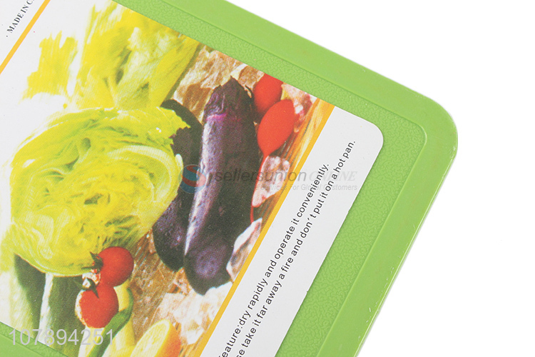 Popular Plastic Cutting Board Fashion Kitchen Chopping Board